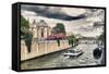 Bateau Mouche des Vedettes de Paris - Notre Dame Cathedral - Paris - France-Philippe Hugonnard-Framed Stretched Canvas