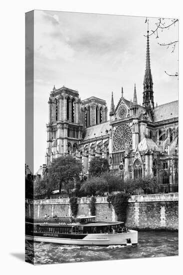 Bateau Mouche des Vedettes de Paris - Notre Dame Cathedral - Paris - France-Philippe Hugonnard-Stretched Canvas