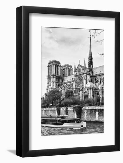 Bateau Mouche des Vedettes de Paris - Notre Dame Cathedral - Paris - France-Philippe Hugonnard-Framed Photographic Print