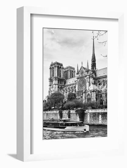 Bateau Mouche des Vedettes de Paris - Notre Dame Cathedral - Paris - France-Philippe Hugonnard-Framed Photographic Print