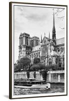 Bateau Mouche des Vedettes de Paris - Notre Dame Cathedral - Paris - France-Philippe Hugonnard-Framed Premium Photographic Print