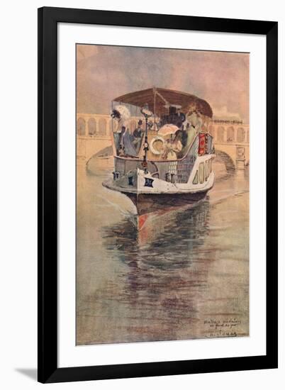 Bateau-Parisien at the Point Du Jour, 1915-Charles Jouas-Framed Giclee Print