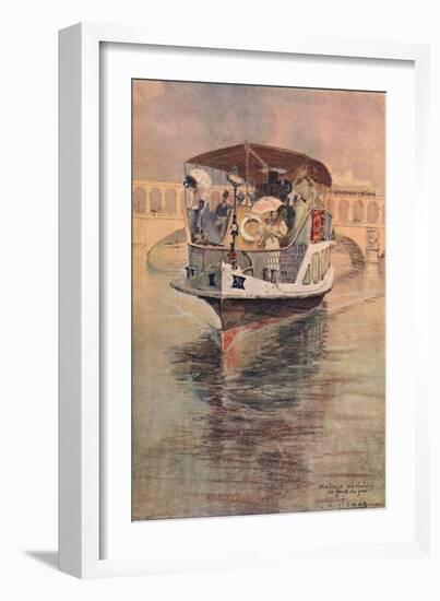 Bateau-Parisien at the Point Du Jour, 1915-Charles Jouas-Framed Giclee Print