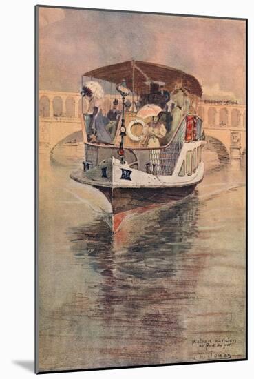 Bateau-Parisien at the Point Du Jour, 1915-Charles Jouas-Mounted Giclee Print