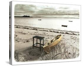 Bateau Sur Plage-Jean Onesti-Stretched Canvas