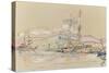 Bateaux dans le port d'Ajaccio-Paul Signac-Stretched Canvas
