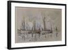 Bateaux de pêche dans le port de Lorient-Paul Signac-Framed Giclee Print