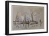 Bateaux de pêche dans le port de Lorient-Paul Signac-Framed Giclee Print