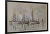 Bateaux de pêche dans le port de Lorient-Paul Signac-Framed Giclee Print