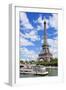 Bateaux Mouches Tour Boat on River Seine Passing the Eiffel Tower, Paris, France, Europe-Neale Clark-Framed Photographic Print