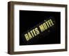 Bates Motel Sign, Coeur d'Alene, Idaho, USA-Nancy & Steve Ross-Framed Photographic Print