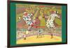 Batger's Circus Clowns-null-Framed Art Print