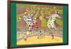 Batger's Circus Clowns-null-Framed Art Print