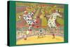 Batger's Circus Clowns-null-Stretched Canvas