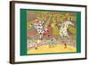 Batger's Circus Clowns-null-Framed Art Print