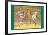 Batger's Circus Clowns-null-Framed Art Print