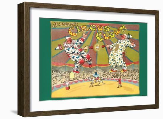 Batger's Circus Clowns-null-Framed Art Print