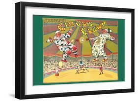 Batger's Circus Clowns-null-Framed Art Print