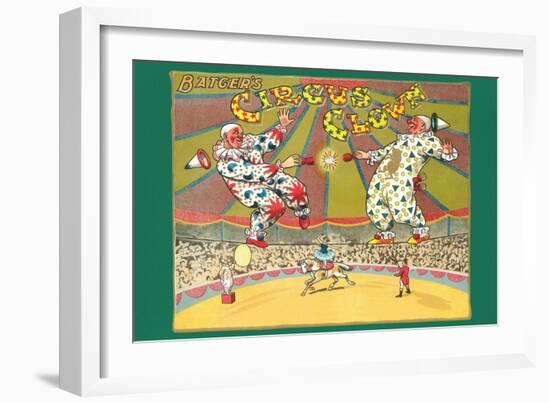 Batger's Circus Clowns-null-Framed Art Print