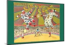 Batger's Circus Clowns-null-Mounted Art Print