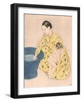 Bath, 1891-Mary Cassatt-Framed Giclee Print