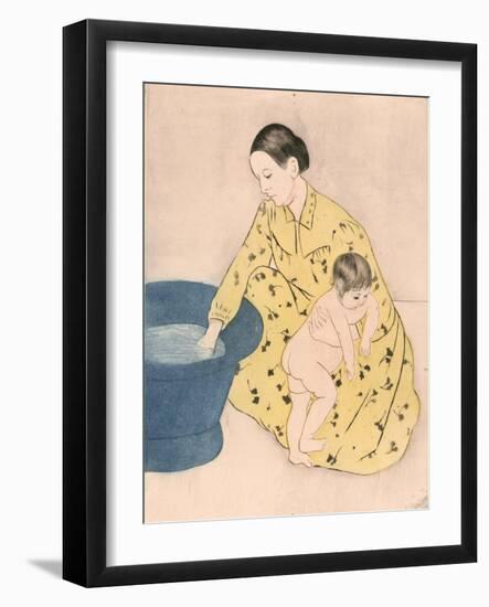 Bath, 1891-Mary Cassatt-Framed Giclee Print