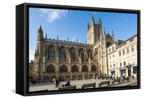 Bath Abbey, Bath, UNESCO World Heritage Site, Avon and Somerset, England, United Kingdom, Europe-Matthew Williams-Ellis-Framed Stretched Canvas