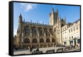 Bath Abbey, Bath, UNESCO World Heritage Site, Avon and Somerset, England, United Kingdom, Europe-Matthew Williams-Ellis-Framed Stretched Canvas