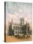 Bath Abbey, Somerset, C1870-Hanhart-Stretched Canvas