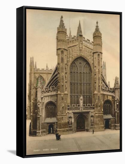 Bath Abbey, West Front, C1925-null-Framed Stretched Canvas