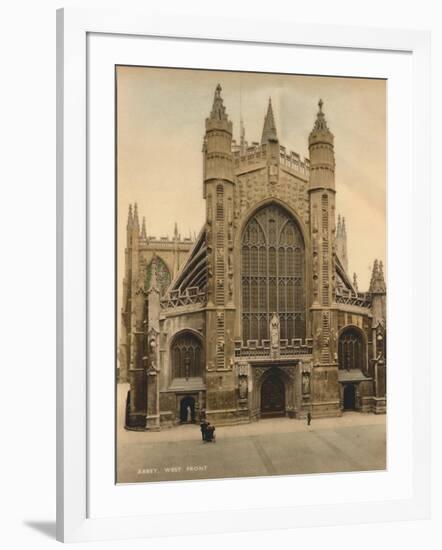 Bath Abbey, West Front, C1925-null-Framed Giclee Print