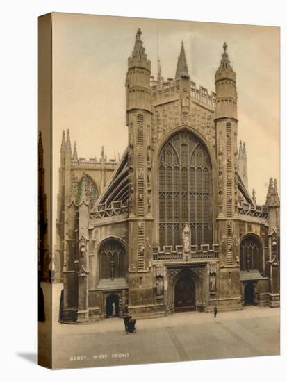 Bath Abbey, West Front, C1925-null-Stretched Canvas