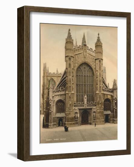 Bath Abbey, West Front, C1925-null-Framed Giclee Print