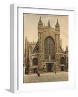 Bath Abbey, West Front, C1925-null-Framed Giclee Print