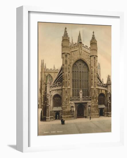 Bath Abbey, West Front, C1925-null-Framed Giclee Print