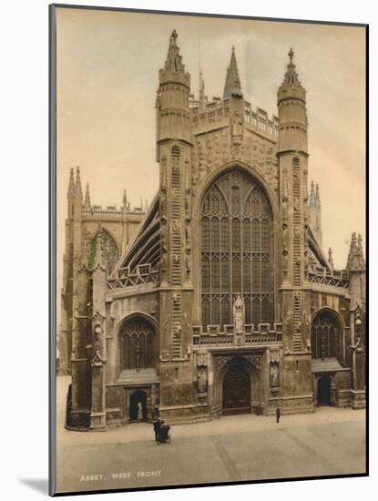 Bath Abbey, West Front, C1925-null-Mounted Giclee Print