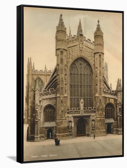 Bath Abbey, West Front, C1925-null-Framed Stretched Canvas