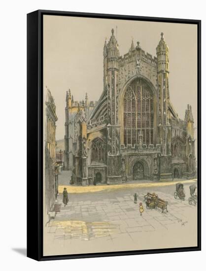 Bath Abbey-Cecil Aldin-Framed Stretched Canvas