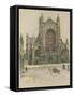 Bath Abbey-Cecil Aldin-Framed Stretched Canvas