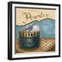 Bath Accessories I - Blue Powder-Gregory Gorham-Framed Premium Giclee Print