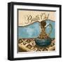 Bath Accessories II - Blue Bath Oil-Gregory Gorham-Framed Art Print