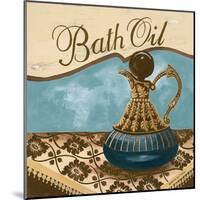 Bath Accessories II - Blue Bath Oil-Gregory Gorham-Mounted Art Print