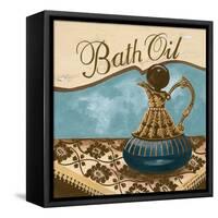 Bath Accessories II - Blue Bath Oil-Gregory Gorham-Framed Stretched Canvas