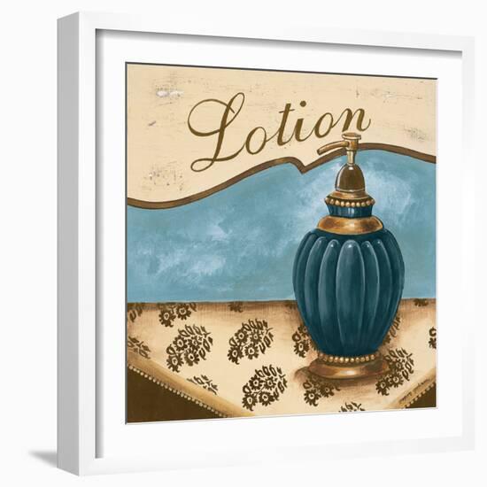 Bath Accessories IV - Blue Lotion-Gregory Gorham-Framed Premium Giclee Print