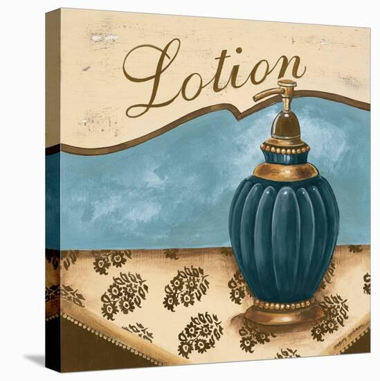 Bath Accessories IV - Blue Lotion-Gregory Gorham-Stretched Canvas