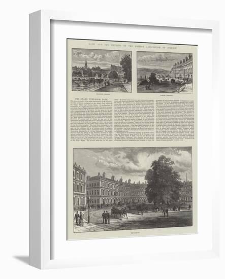 Bath, and the Meeting of the British Association of Science-null-Framed Giclee Print