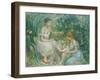 Bath; Bain, 1894 (Oil on Canvas)-Berthe Morisot-Framed Giclee Print