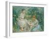 Bath; Bain, 1894 (Oil on Canvas)-Berthe Morisot-Framed Giclee Print