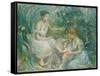 Bath; Bain, 1894 (Oil on Canvas)-Berthe Morisot-Framed Stretched Canvas