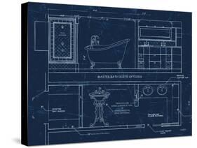 Bath Blueprint 1-Diane Stimson-Stretched Canvas